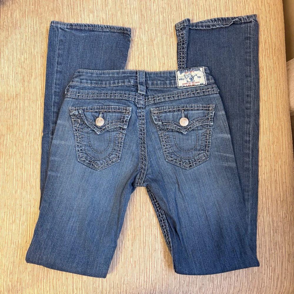 Vintage y2k true religion low rise jeans